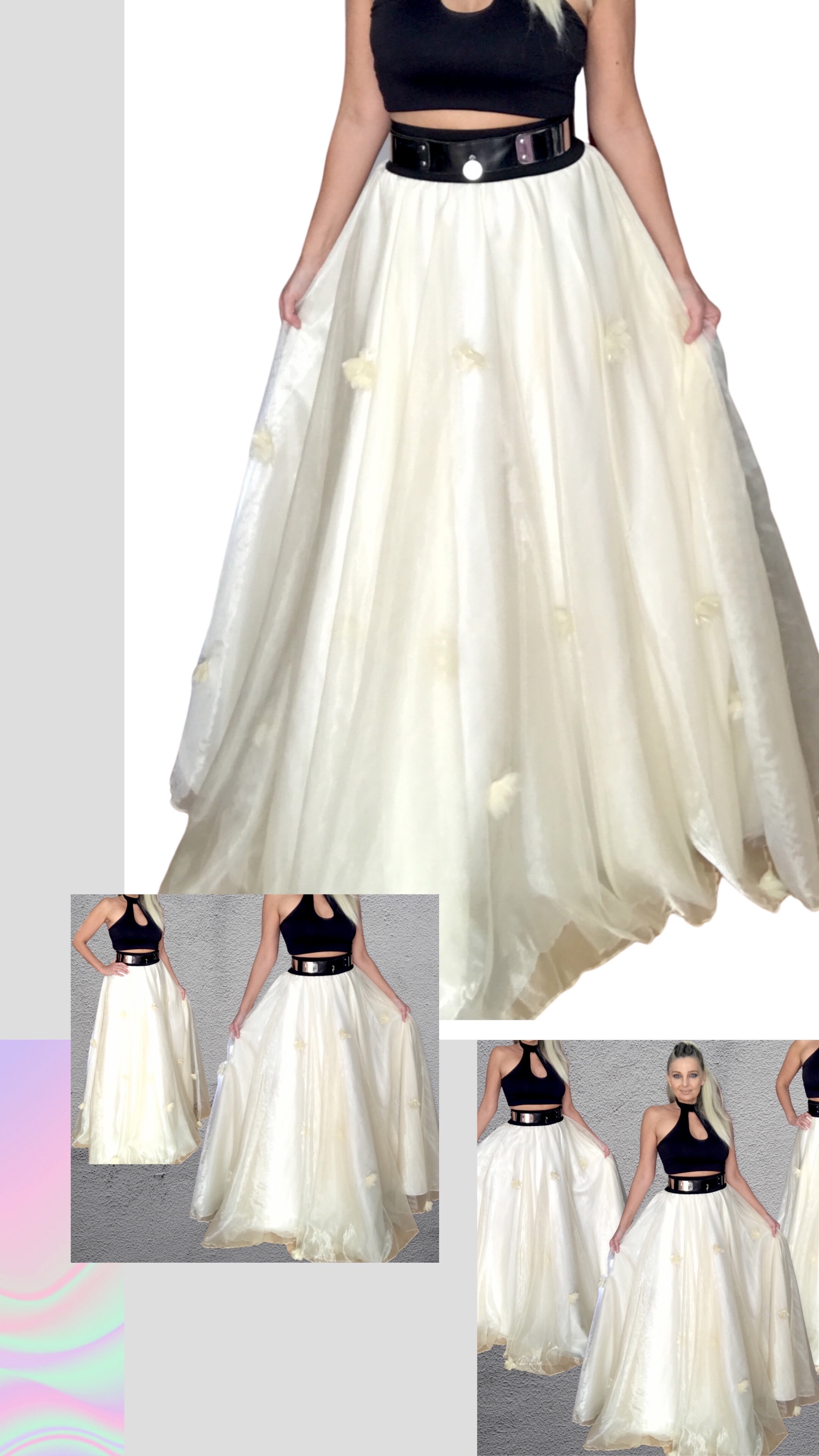 Dlouhá společenská sukně BOROS SK-L-ORG 06